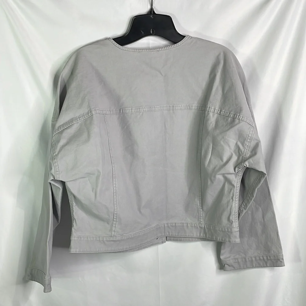 Loft light gray cotton, minimal jacket